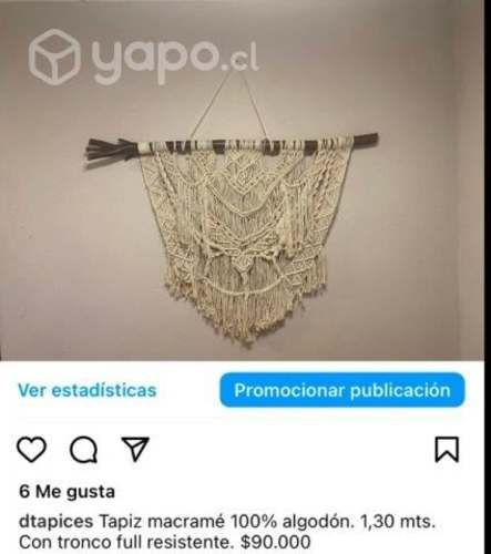 Tapices de macramé 100% algodón -
