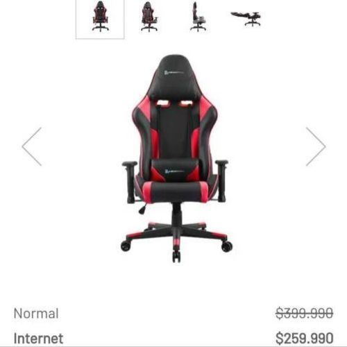 Silla gamer sellada