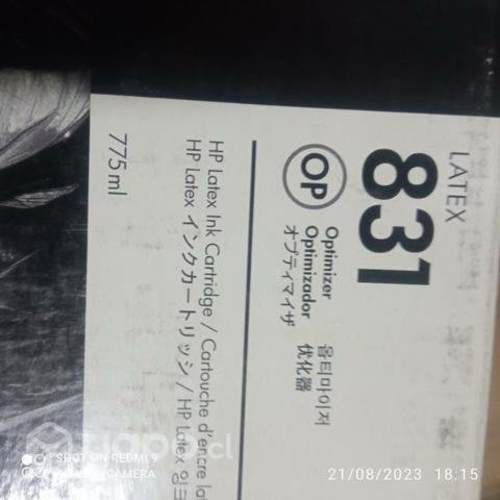 Tintas HP 831a colores originales de 775ml
