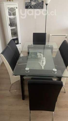 Comedor de vidrio 6 sillas