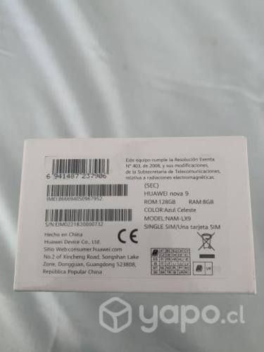 Smartphone Huawei Nova 9 NUEVO