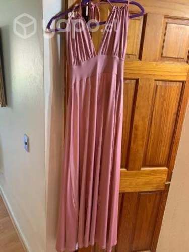 Vestido formal largo rosado