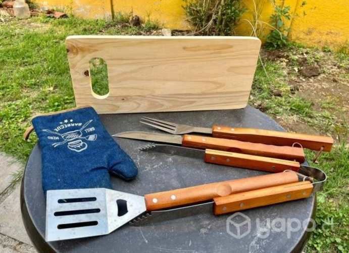 Set de implementos para parilla