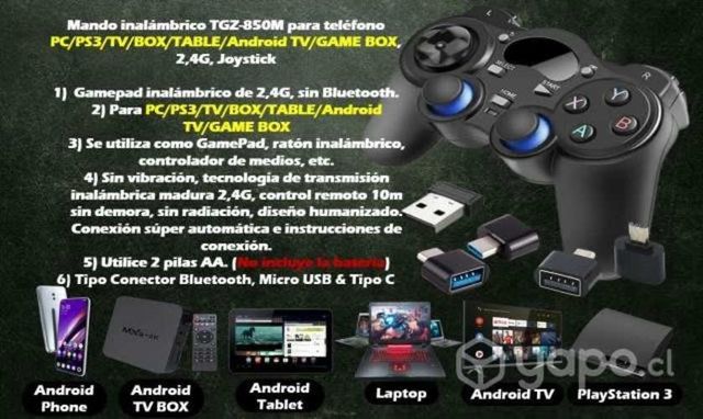 Mando inalámbrico TGZ-850M