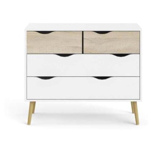 Cómoda estilo nórdico 4 cajones (¡casi nueva)