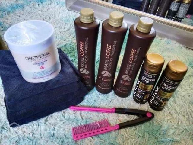 Alisado e hidratación más toallas para cabello