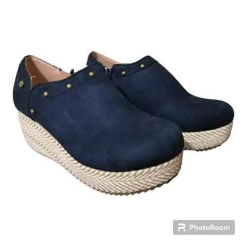 Panchitas de gamuza azul del 36 al 41