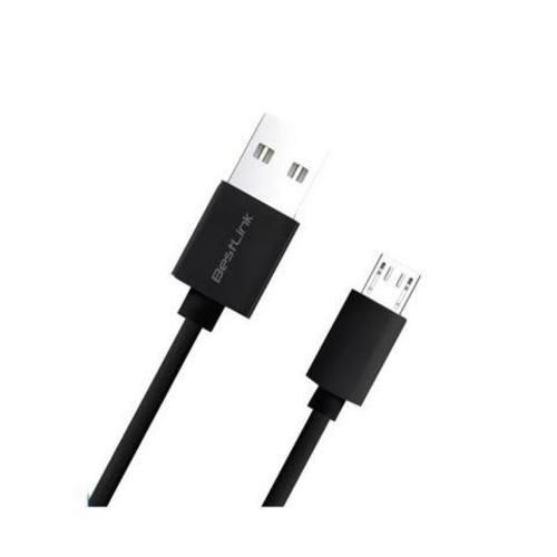 Cable micro usb a usb 1 metro, color negro