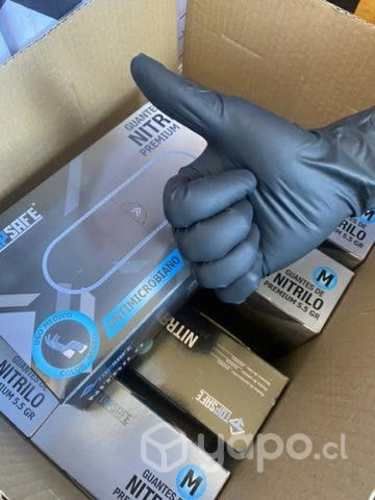 Guantes de nitrilo negro 5.5 extra resistente