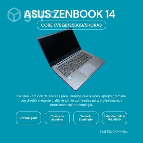 Asus ZENBOOK 14 Core i7 FHD Garantía