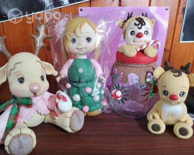 Figuras navideñas en porcelana