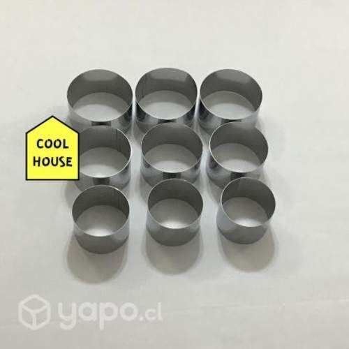 Set de 9 unidades de timbales de acero inoxidable