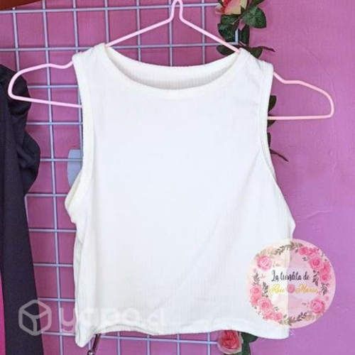 Crop Top Sin Mangas Estilo Zara