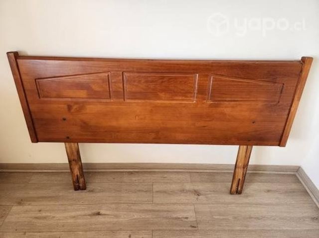 Respaldo cama 2 plazas madera
