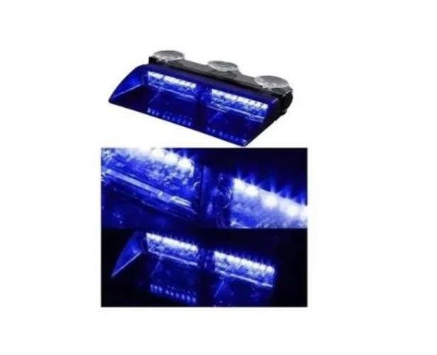 Baliza Led De Parabrisas S2 Azul/azul Auto 12v