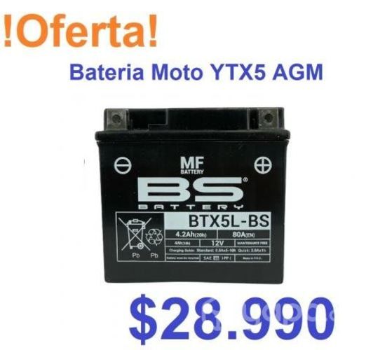 Baterias de moto Modelo YTX5 GEL