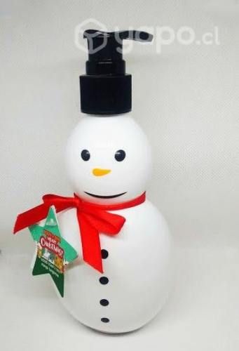 Jabon hombre de nieve navidad
