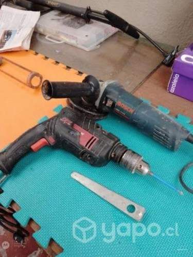 Taladro y Galletero Bosh y Skil