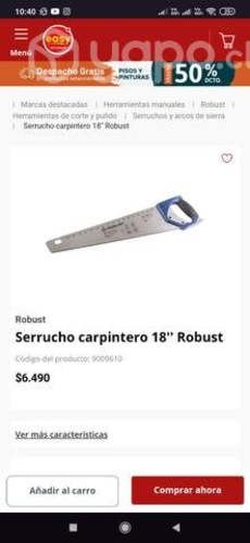 Serrucho robust 18 ' NUEVO
