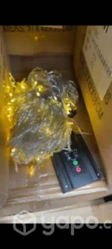 Luces Cascada Solar 300 Luces Navidad-bodas 8 metr