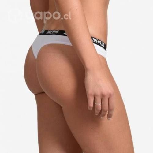 Juventus Tanga Mujer - Blanca - Estampado