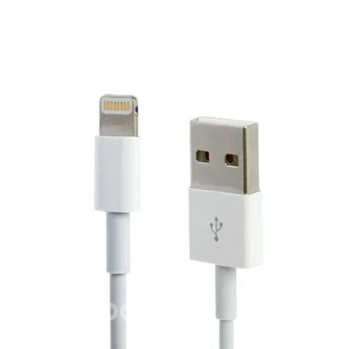Cable Lightning USB Compatible iPhone Blanco 1mt