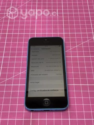 Iphone 5C azul