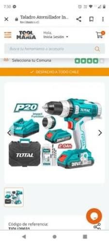 Taladro inalambrico con batería y cargador