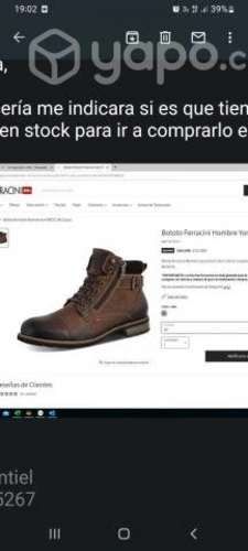Botin hombre de cuero Ferracini