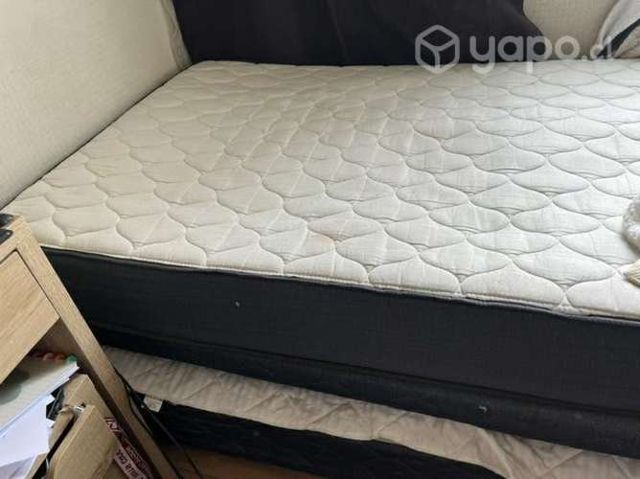 Cama plaza y media nido