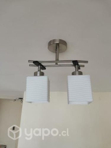 Lámpara colgante doble