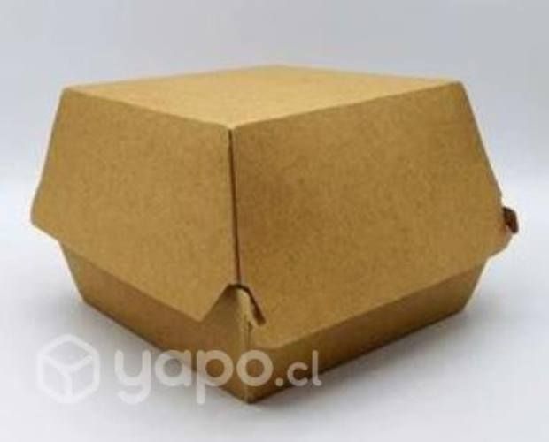 Porta hamburguesa kraft l - caja 600 un