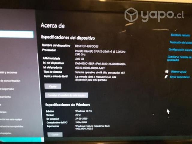 Pc Intel xeon e5-2640v2