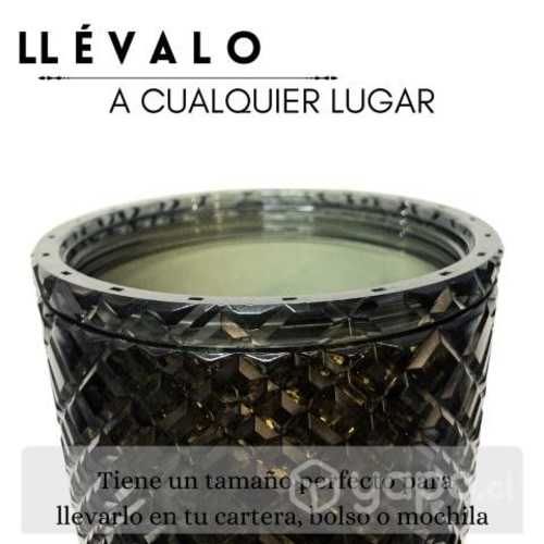 Vaso Térmico Negro Glitter Dorado Tipo Starbucks