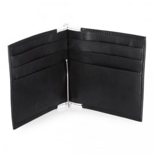 Juventus Billetera Cuero Blanca y Negra C/ Logo