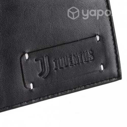 Juventus Billetera Cuero Blanca y Negra C/ Logo
