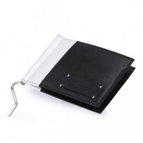 Juventus Billetera Cuero Blanca y Negra C/ Logo