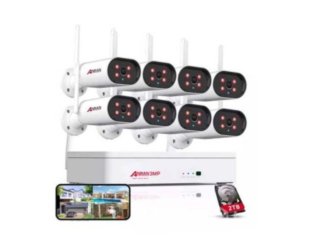 Kit De 8 camaras wifi de 3mp, 2tb+Envio Gratis