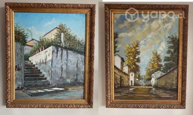 Oleos antiguos enmarcados