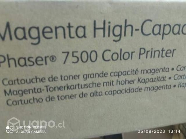 Toner phaser Xerox 7500 magenta original de alta