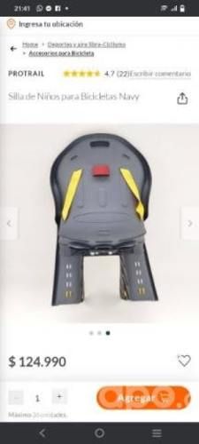 Silla bicicleta nuevas