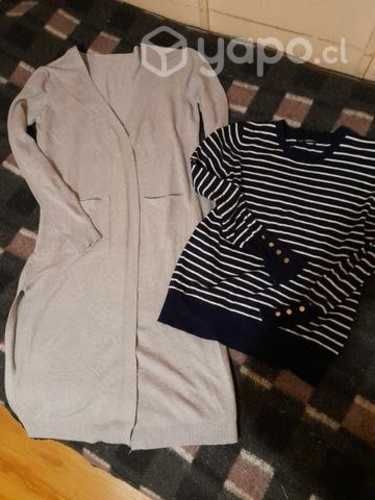 Tapado y sueter delgados