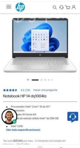 Notebook hp icore 5