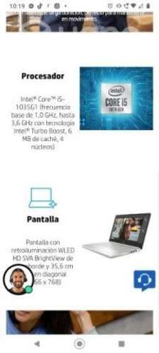 Notebook hp icore 5