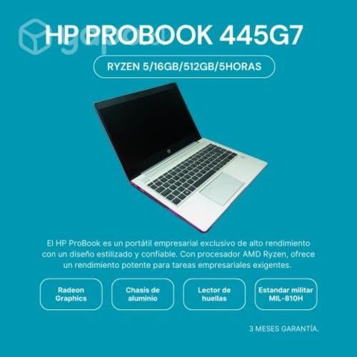 HP Aluminio linea profesional R5 16ram 512disco