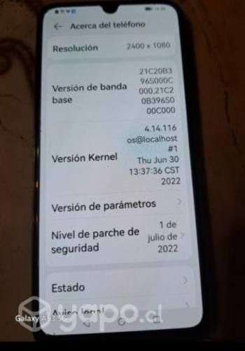 Vendo celular huawei Y8 p