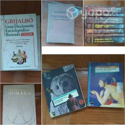 Lote de libros Filosofía, Anatomía, Economía, etc