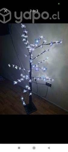 Árbol bonsai flores con luces 1mt50