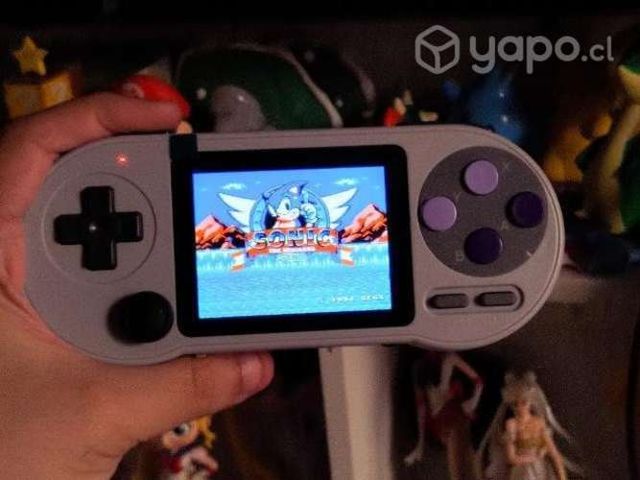 Super consola portátil color gris