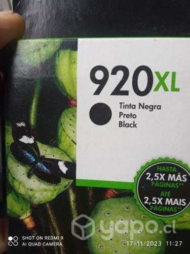 Tinta HP 920xl black original de alta